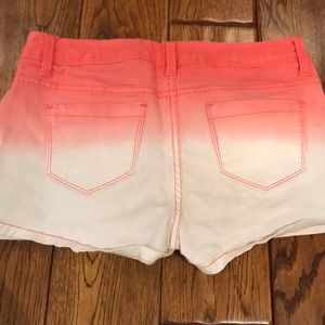 Shorts - Coral and white ombré shorts. Size medium. Shorts - Coral and white ombré shorts. Size medium.
